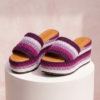 Berry Purple Magenta Crochet Platform Wedge Sandals Pattern