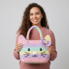 Pastel Rainbow Kitty Tote Bag Free Crochet Pattern