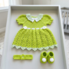 Tinkerbell Green Fairy Baby Dress Free Crochet Pattern