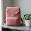 Dusty Rose Backpack Free Crochet Pattern