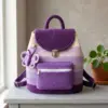Lavender Ombre Crochet Backpack Free Crochet Pattern