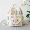 Pastel Rainbow Daisy Backpack Free Crochet Pattern