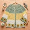Sage Garden Lace Cardigan Free Crochet Pattern