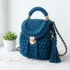 Sage Green Boho Crochet Backpack Free Pattern
