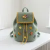 Sage Wildflower Crochet Backpack Free Pattern