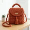 Terracotta Earth Tone Backpack Free Crochet Pattern