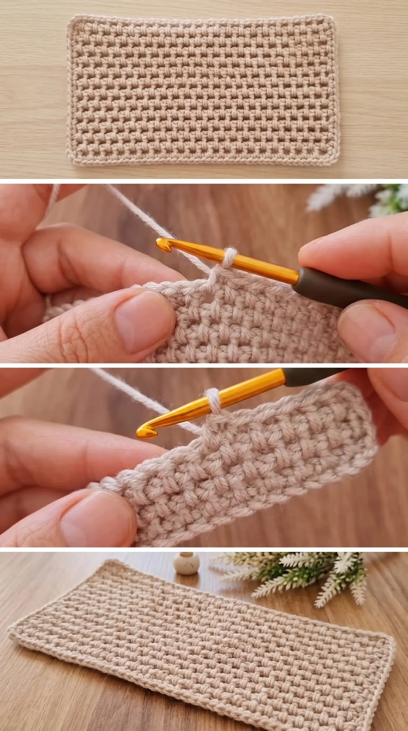 Crochet Stitch Fabric: A Quick and Simple Foundation pattern