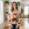 Autumn Fox Lace Crochet Sweater Free Pattern