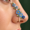Blue Forget-Me-Not Nose Cuff Crochet Pattern