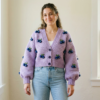 Blueberry Dream Cropped Cardigan Free Crochet Pattern