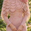 Blush Peony Lace Shawl Crochet Pattern