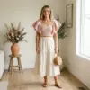 Blush Pink Ruffle Crochet Romantic Top Free Pattern