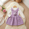 Bunny Pinafore Toddler Dress Free Crochet Pattern