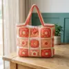 Coral Sunset Granny Square Tote Free Crochet Pattern