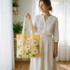 Daisy Meadow Crochet Tote Free Pattern