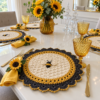 Honeycomb Bee Placemat Crochet Pattern