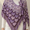 Lavender Butterfly Shawl Crochet Pattern