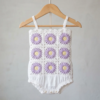 Lavender Daisy Baby Romper Free Crochet Pattern