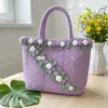 Lavender Fields Chevron Tote Free Crochet Pattern