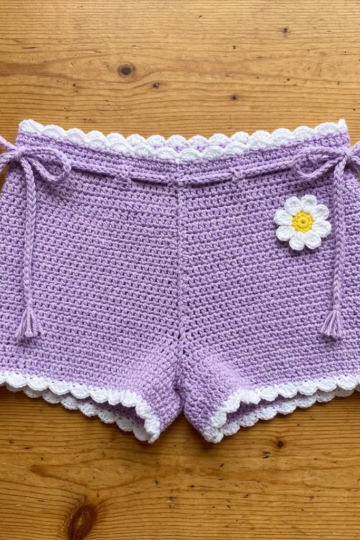 Lavender Garden Crochet Shorts Free Crochet Pattern