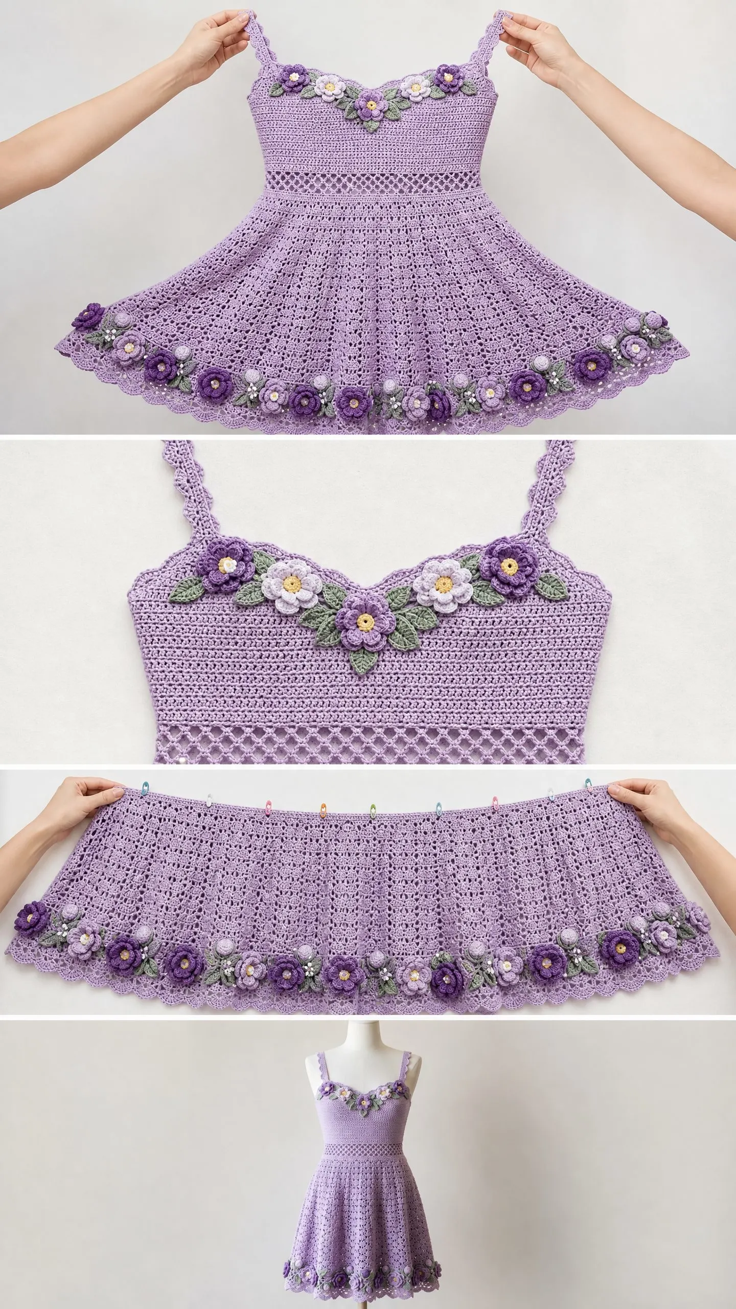 Lavender Garden Crochet Summer Dress Free Crochet Pattern