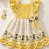 Lemon Daisy Garden Dress Crochet Pattern