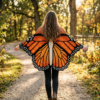 Monarch Butterfly Shawl Free Crochet Pattern