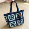 Ocean Blue Granny Square Tote Free Crochet Pattern
