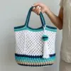 Ocean Breeze Granny Tote Bag Free Crochet Pattern