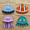 Ocean Friends Bucket Hats Set Free Crochet Pattern