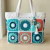 Ocean Wave Granny Square Bag Free Crochet Pattern