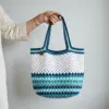 Ocean Wave Granny Tote Bag Free Crochet Pattern