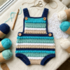 Ocean Waves Baby Romper Free Crochet Pattern