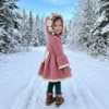 Rose Garden Pink Hooded Coat Free Crochet Pattern