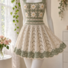 Sage Daisy Lace Dress Crochet Pattern