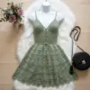 Sage Green Boho Crochet Summer Dress Free Pattern