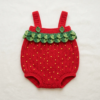 Strawberry Baby Romper Free Crochet Pattern