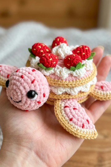 Strawberry Shortcake Turtle Free Crochet Pattern