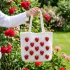 Strawberry Summer Tote Free Crochet Pattern