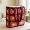 Sunset Ombre Granny Square Tote Free Crochet Pattern