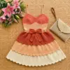 Sunset Ombre Tiered Ruffle Dress Free Crochet Pattern